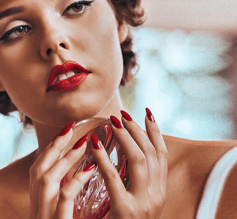 Model with manicure
